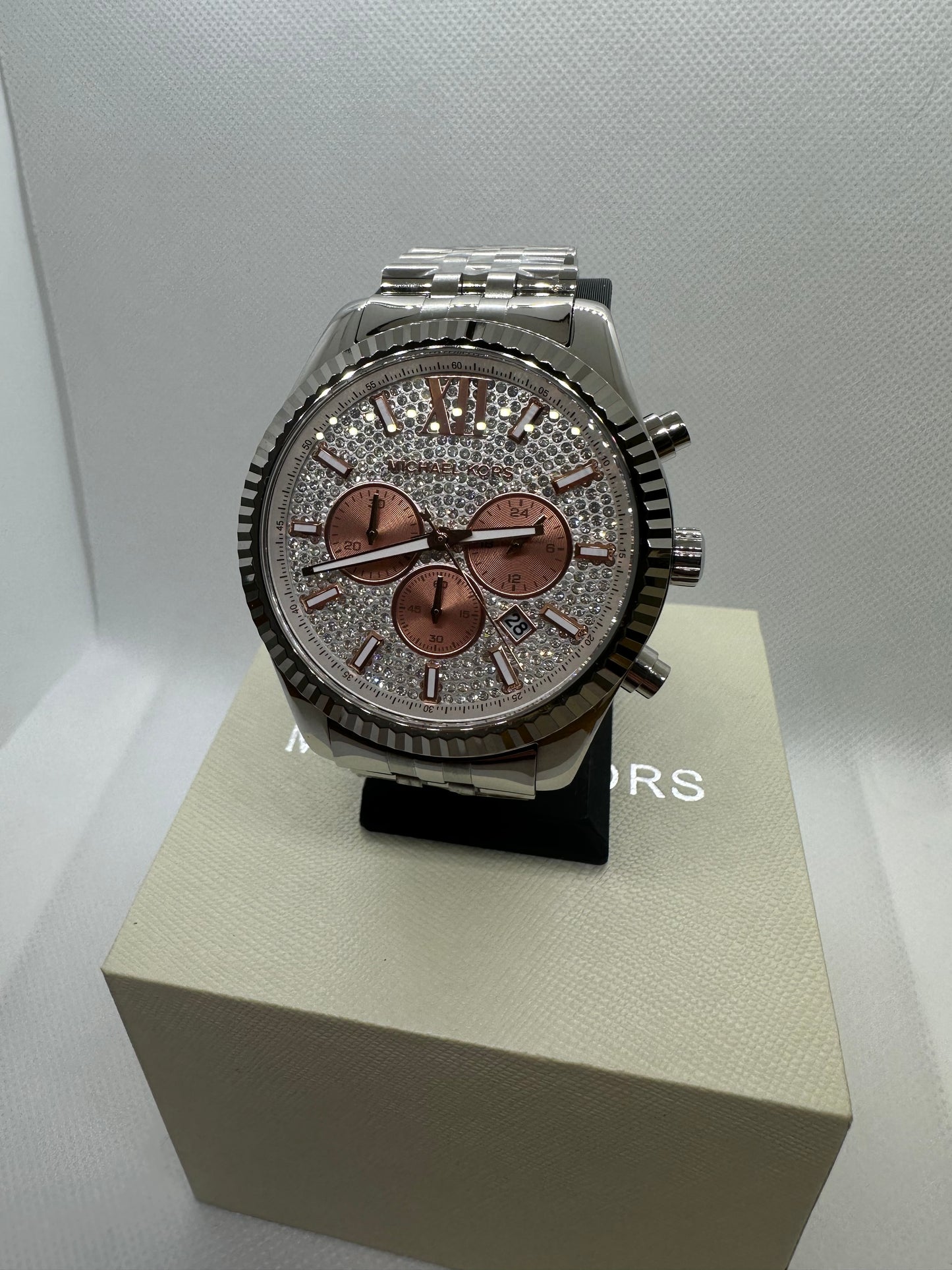 MK8515 Women’s Chronograph Watch – Swarovski Dial with Rose Gold-Tone Stainless Steel Bracelet