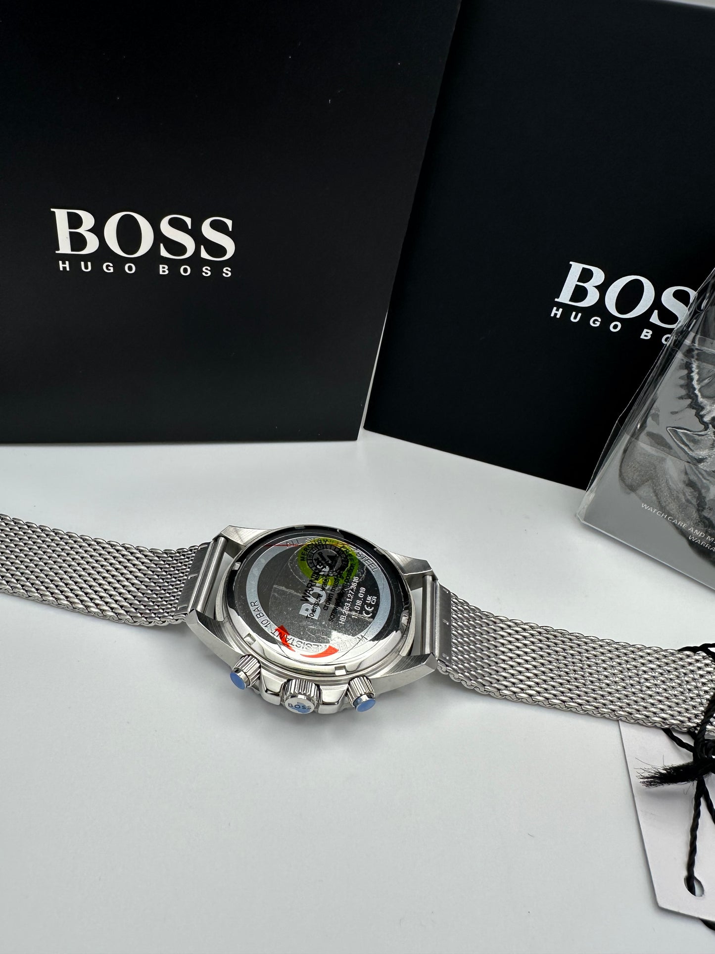 HB1513904 Admiral Black & Silver Tone Stainless Steel Mens Chronograph Watch