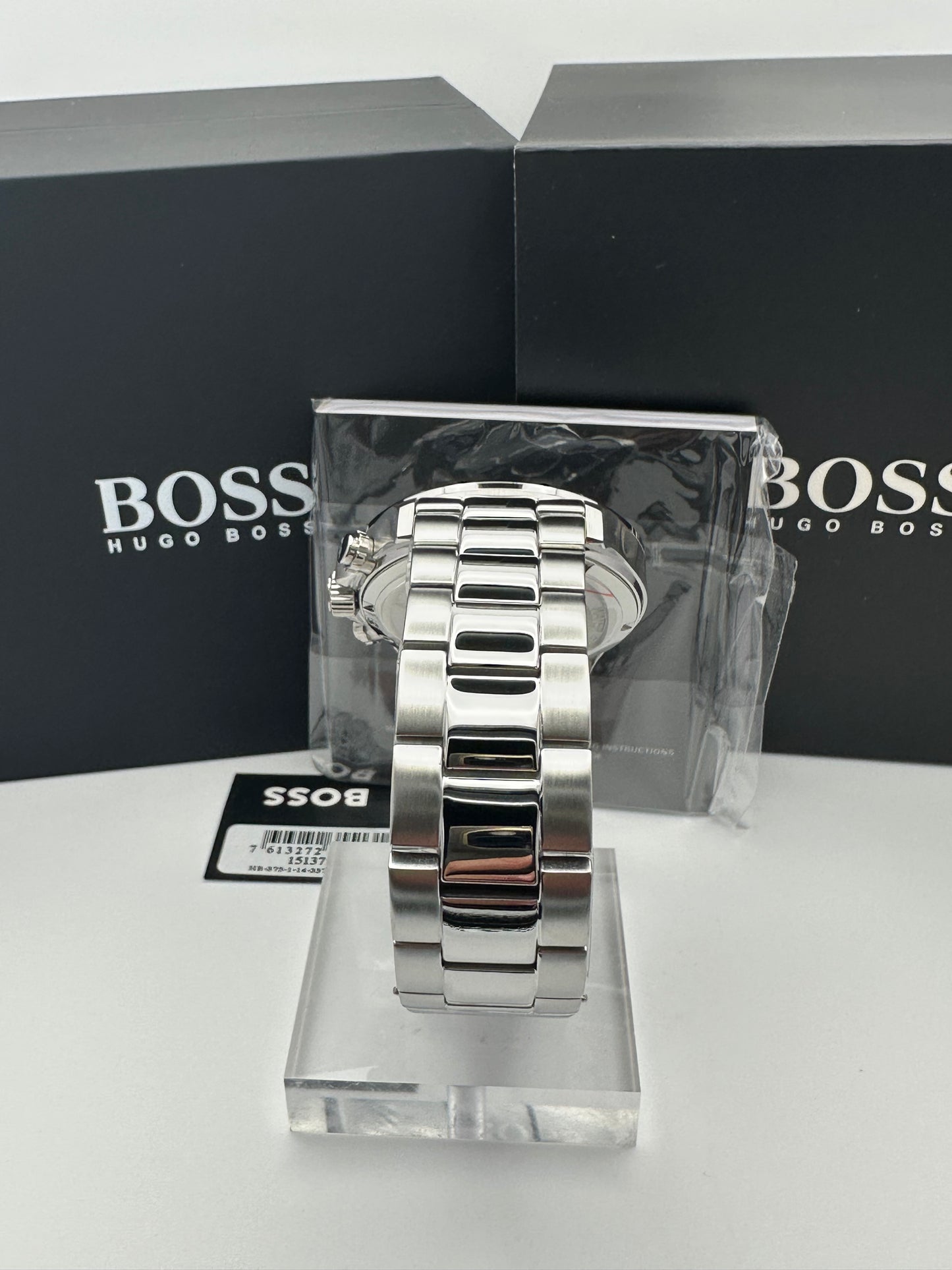 HB1513755 Sport Hero Silver Tone Stainless Steel Mens Chronograph Watch