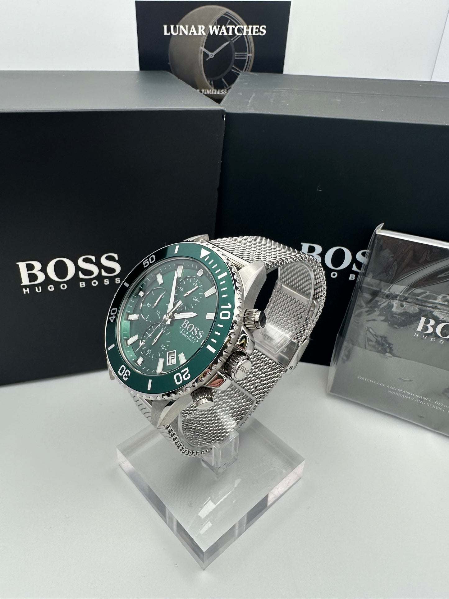Hugo Boss Admiral 1513905 Green Dial Men’s Chronograph Watch