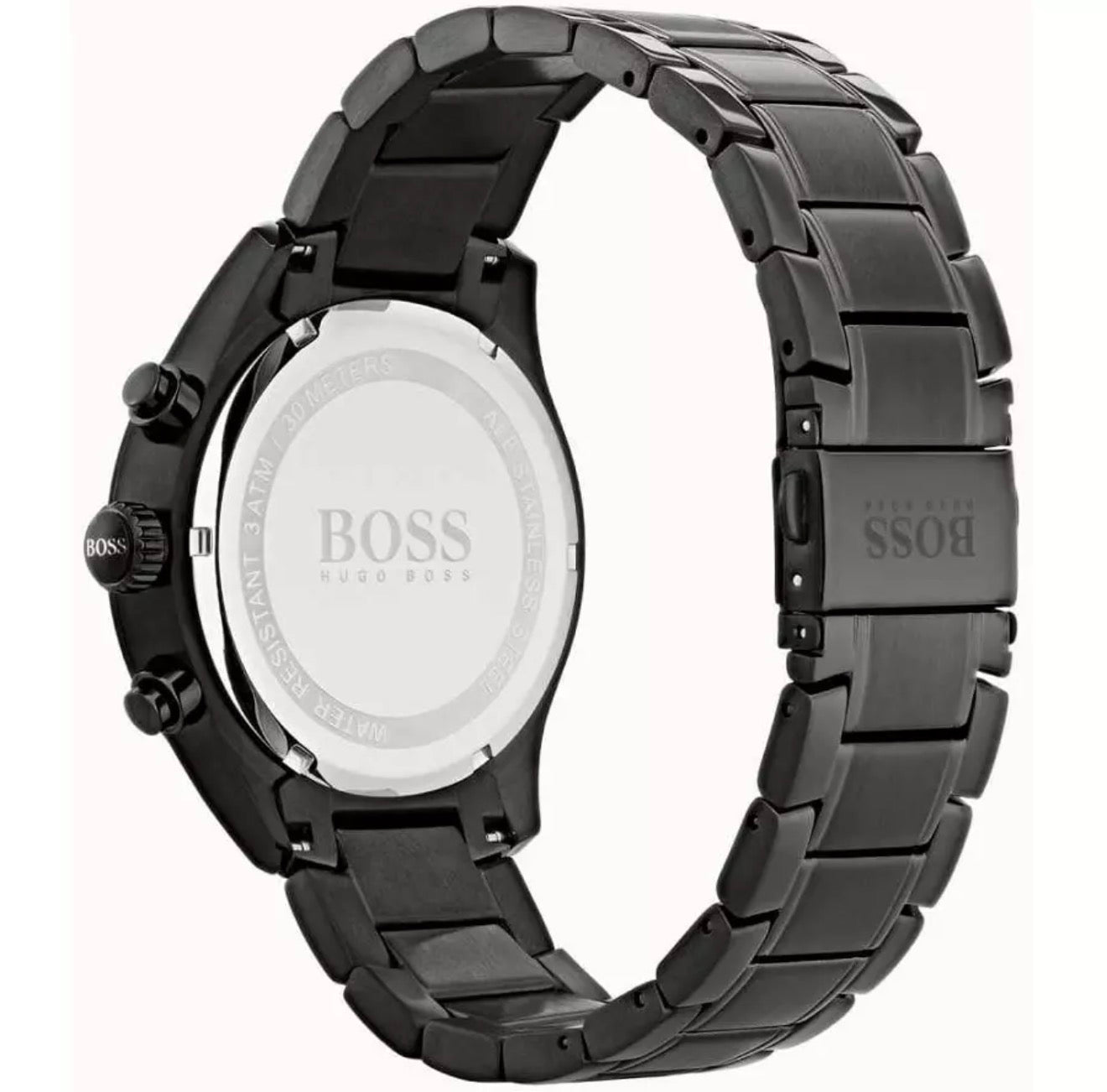 Boss 1513676 Grand Prix Black Stainless Steel Mens Chronograph Watch