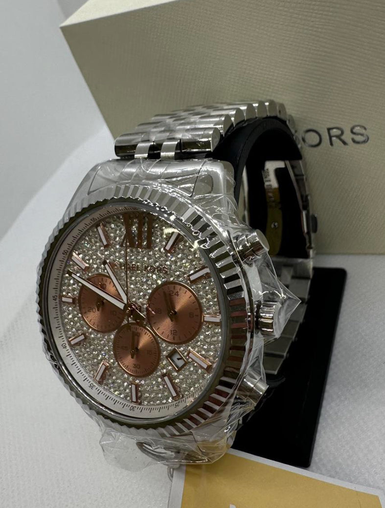 MK8515 Women’s Chronograph Watch – Swarovski Dial with Rose Gold-Tone Stainless Steel Bracelet