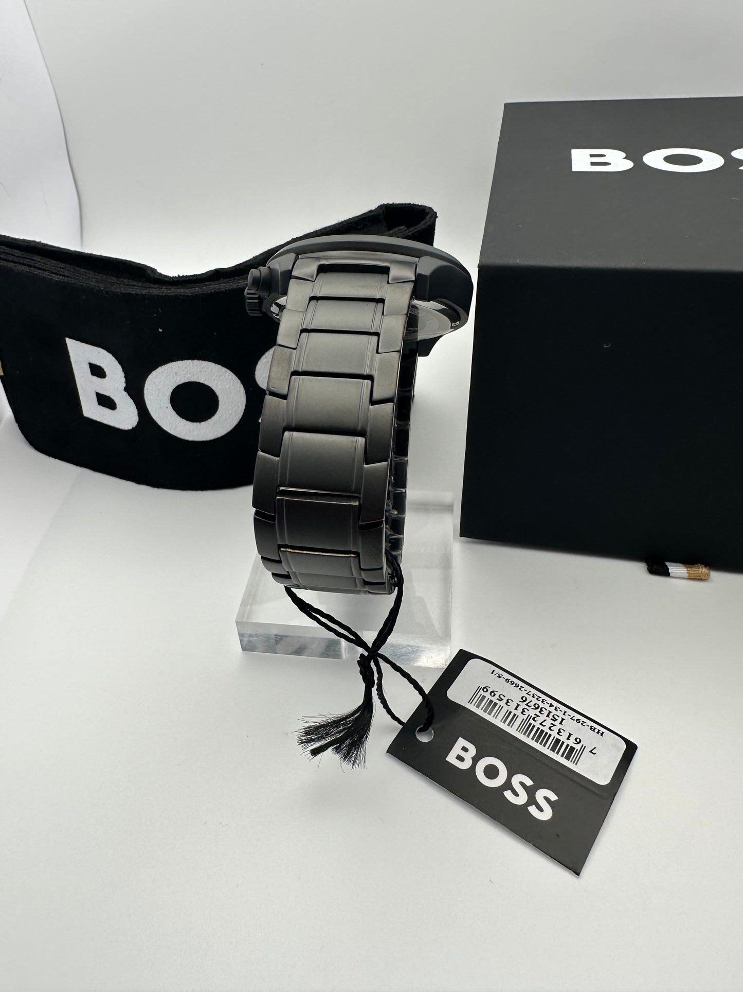 HB1513676 Grand Prix Black Stainless Steel Mens Chronograph Watch