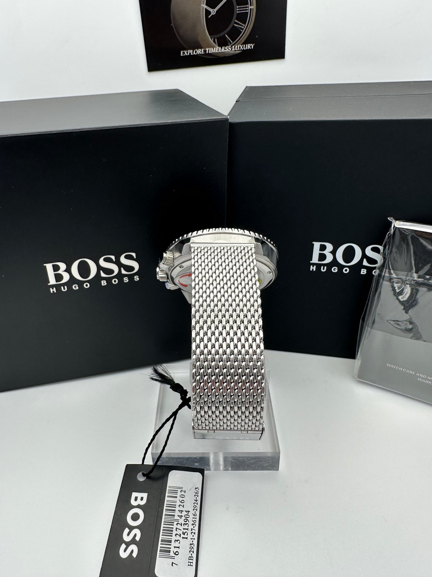 HB1513904 Admiral Black & Silver Tone Stainless Steel Mens Chronograph Watch