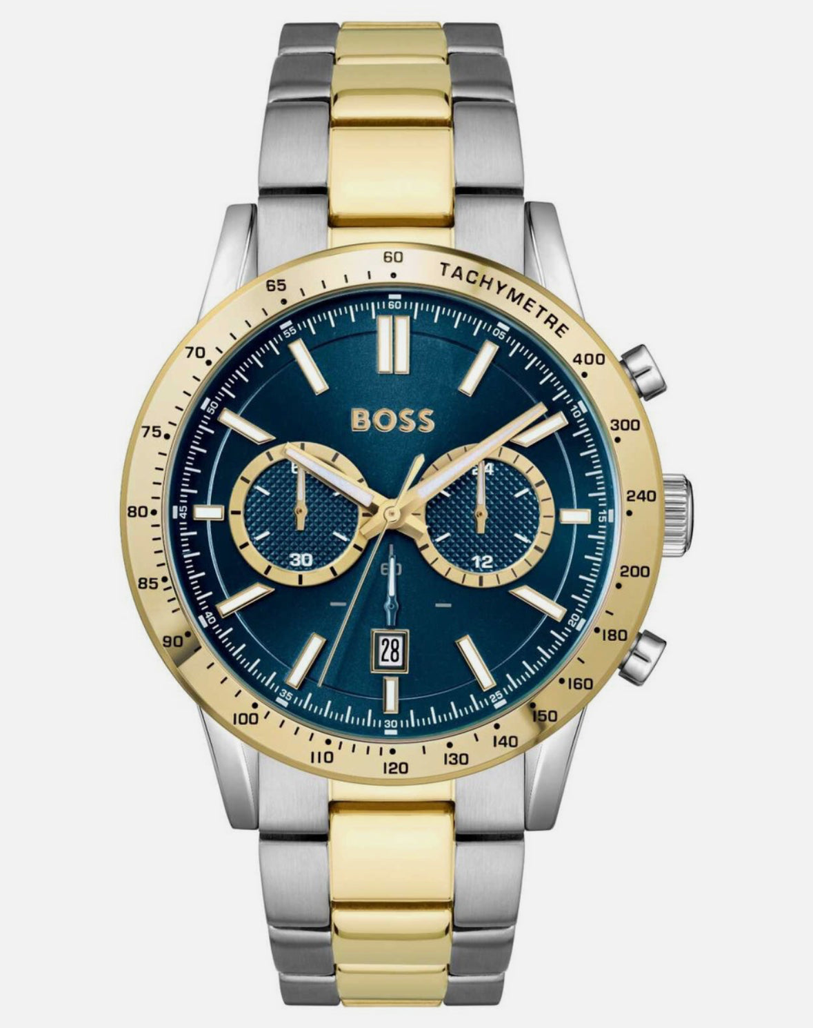 BOSS Allure 1514163 Blue Dial Two-Tone Stainless Steel Mens Chronograph Watch