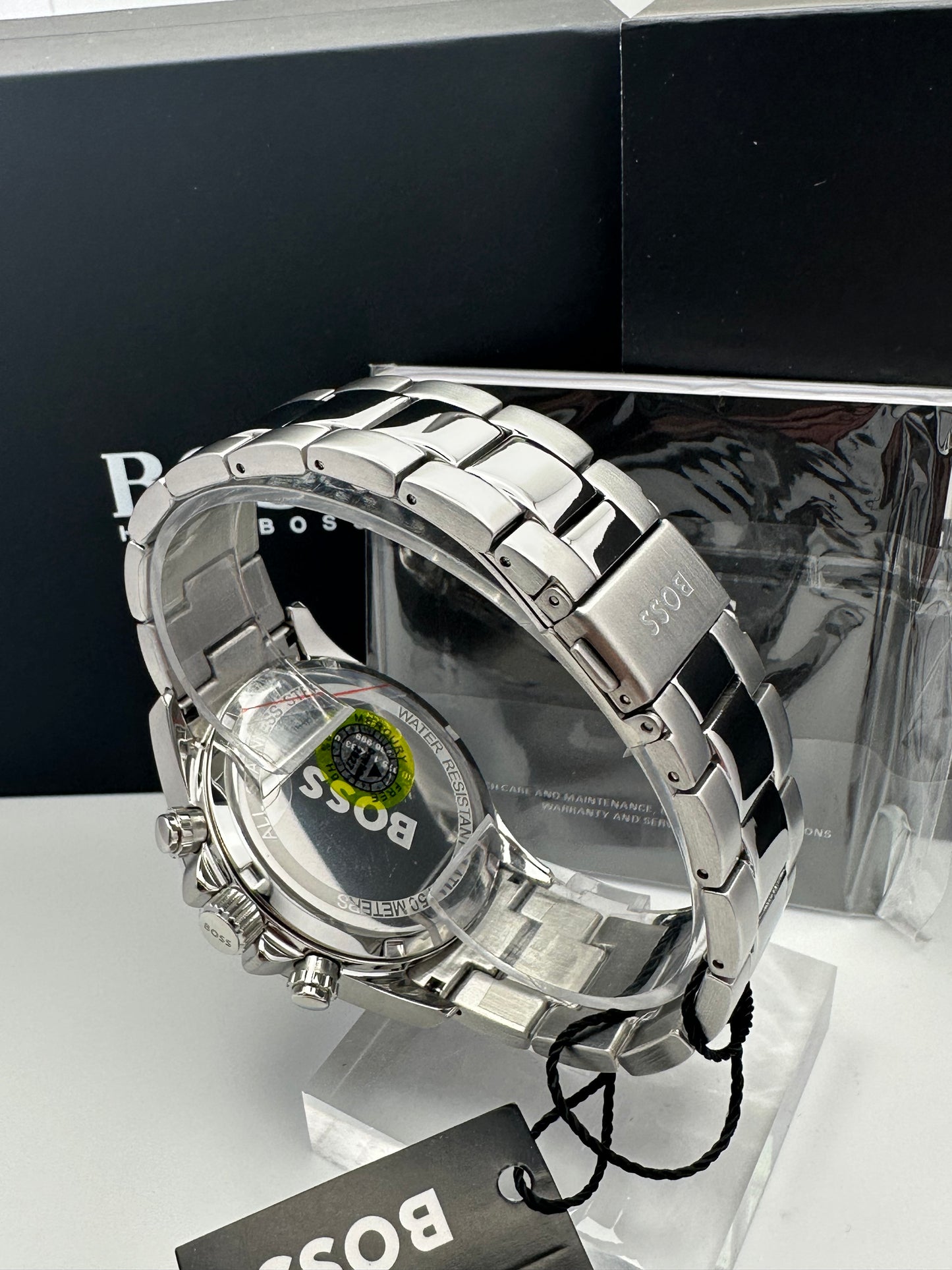 HB1513755 Sport Hero Silver Tone Stainless Steel Mens Chronograph Watch