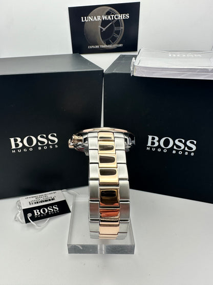 HB1513339 Ikon Rose Gold & Silver Two-Tone Stainless Steel Mens Chronograph Watch