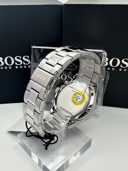 HB1513755 Sport Hero Silver Tone Stainless Steel Mens Chronograph Watch