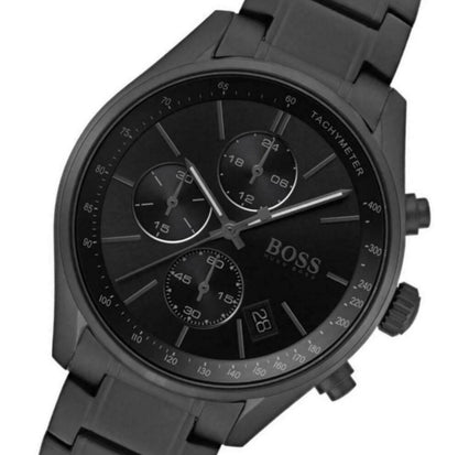 Boss 1513676 Grand Prix Black Stainless Steel Mens Chronograph Watch