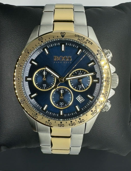 Stylish Men’s HB1513767 Two-Tone Chronograph Watch with a Durable Stainless Steel Bracelet