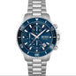Boss 1513907 Admiral Blue Dial Silver Tone Stainless Steel Mens Chronograph Watch