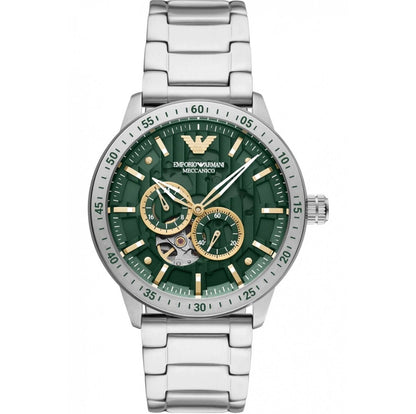 Emporio Armani Meccanico AR60053 Automatic Mens Stainless Steel Watch Brand New