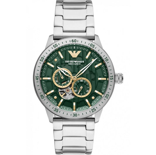 Emporio Armani Meccanico AR60053 Automatic Mens Stainless Steel Watch Brand New
