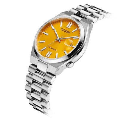 Citizen Men's Watch Tsuyosa Automatic 40mm NJ0150-56Z Silver Orange Dial Watch