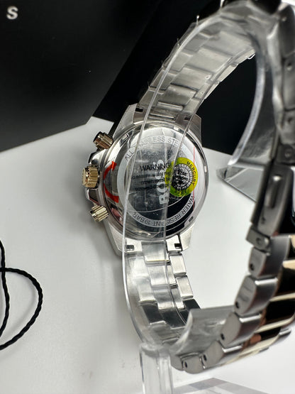 HB1513908 Admiral Black, Silver & Gold Tone Stainless Steel Mens Chronograph Watch