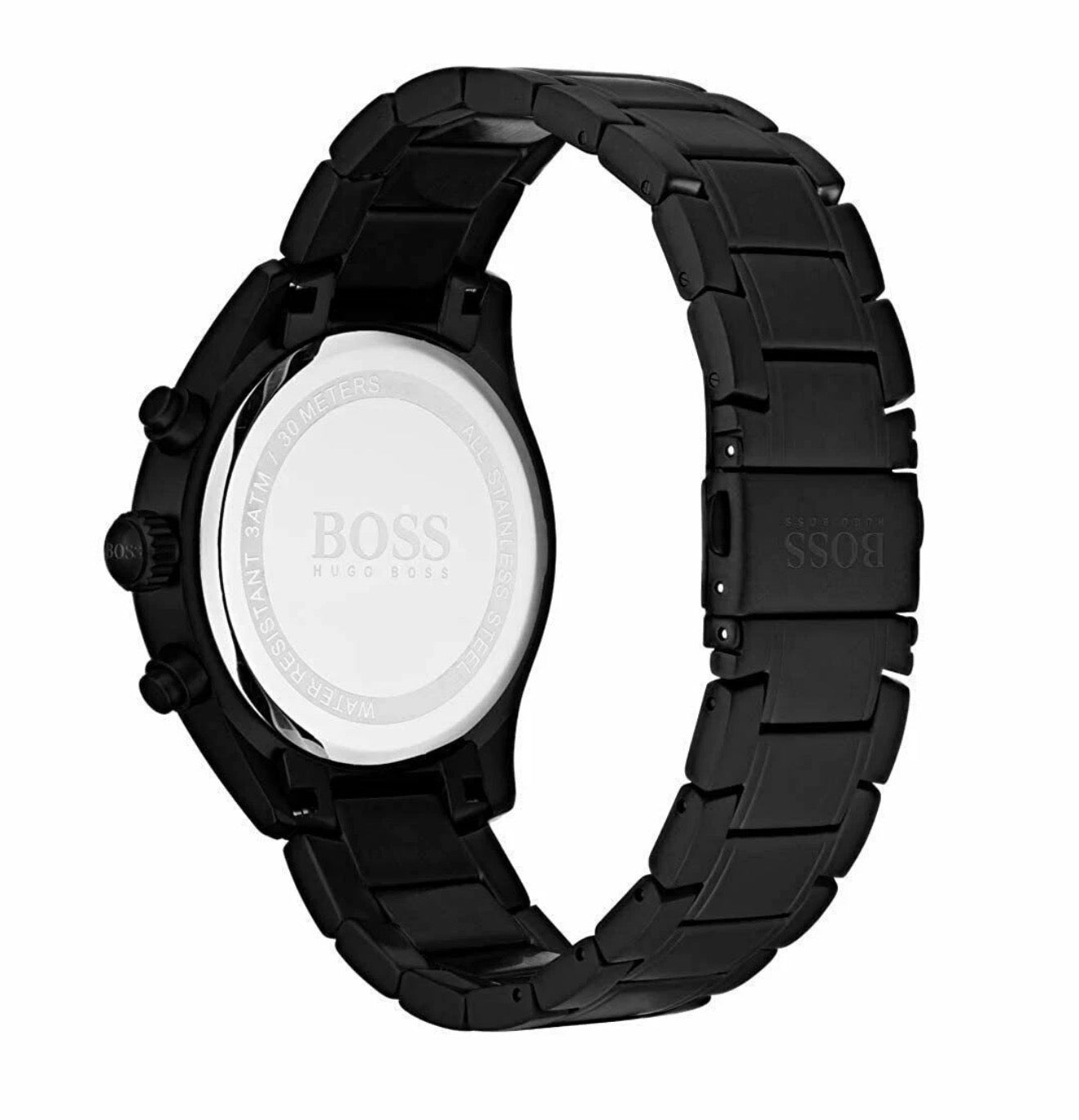 Boss 1513676 Grand Prix Black Stainless Steel Mens Chronograph Watch