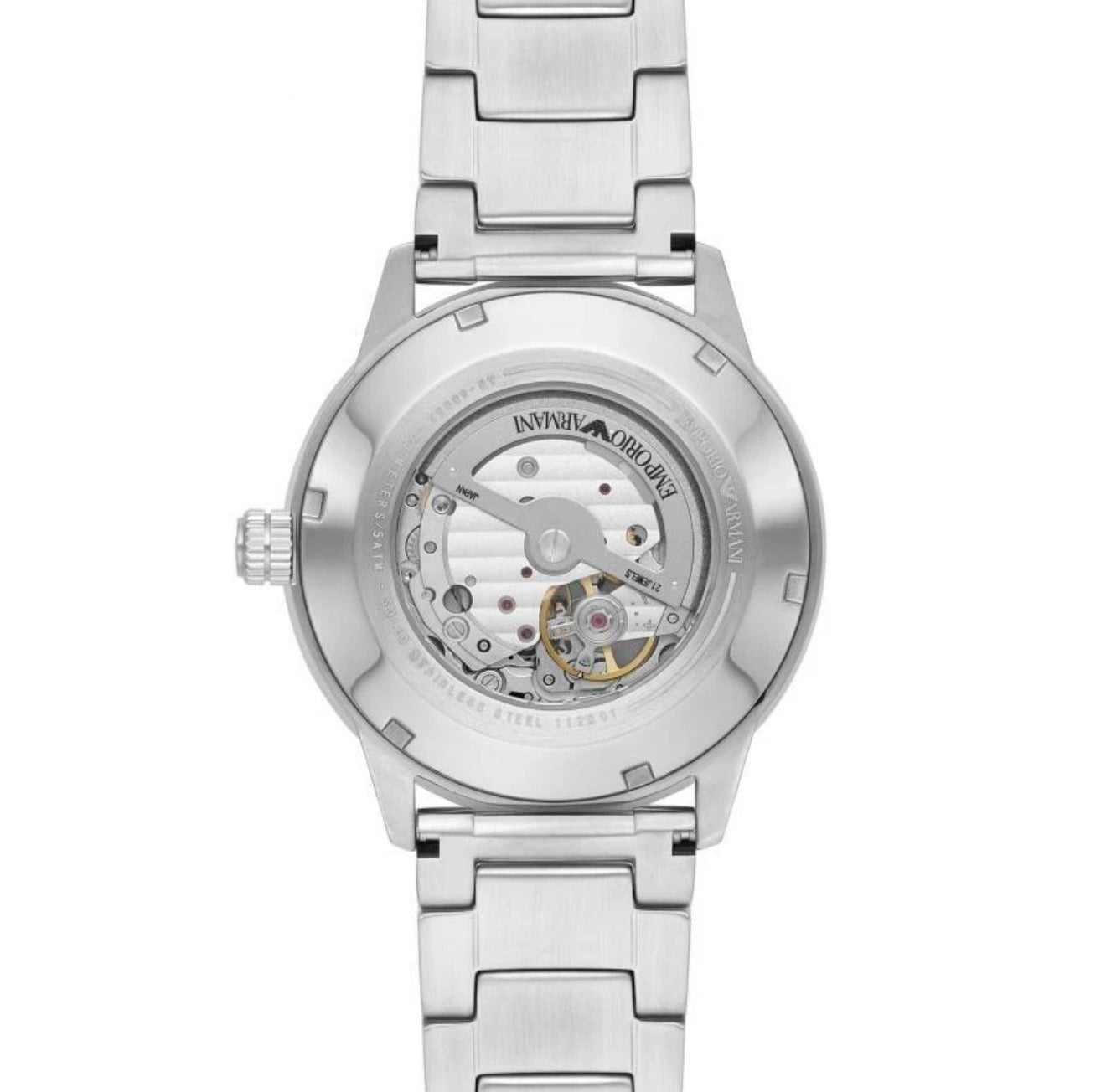Emporio Armani Meccanico AR60053 Automatic Mens Stainless Steel Watch Brand New