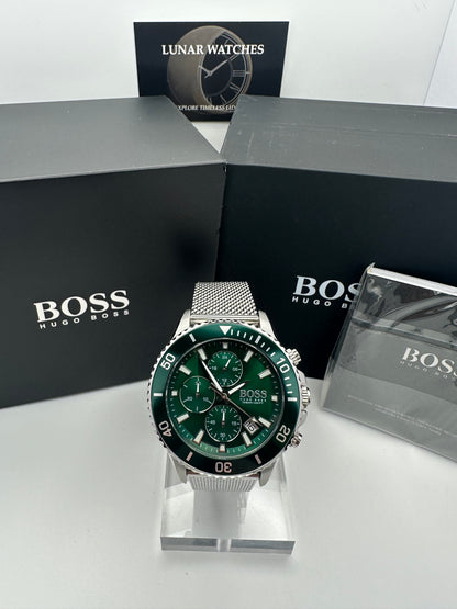 Hugo Boss Admiral 1513905 Green Dial Men’s Chronograph Watch