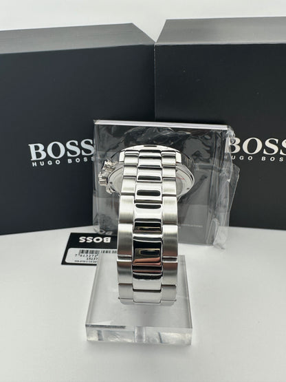 HB1513755 Sport Hero Silver Tone Stainless Steel Mens Chronograph Watch