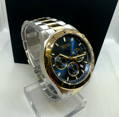 Stylish Men’s HB1513767 Two-Tone Chronograph Watch with a Durable Stainless Steel Bracelet