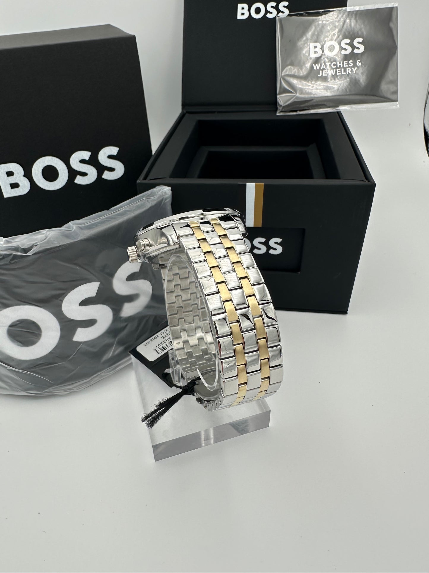 Boss Champion 1513976 Blue Dial Two Tone Mens Chronograph Watch