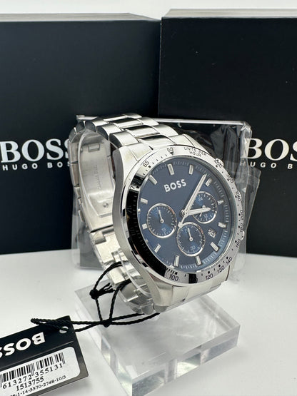 HB1513755 Sport Hero Silver Tone Stainless Steel Mens Chronograph Watch