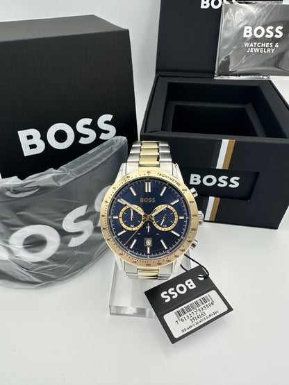 BOSS Allure 1514163 Blue Dial Two-Tone Stainless Steel Mens Chronograph Watch