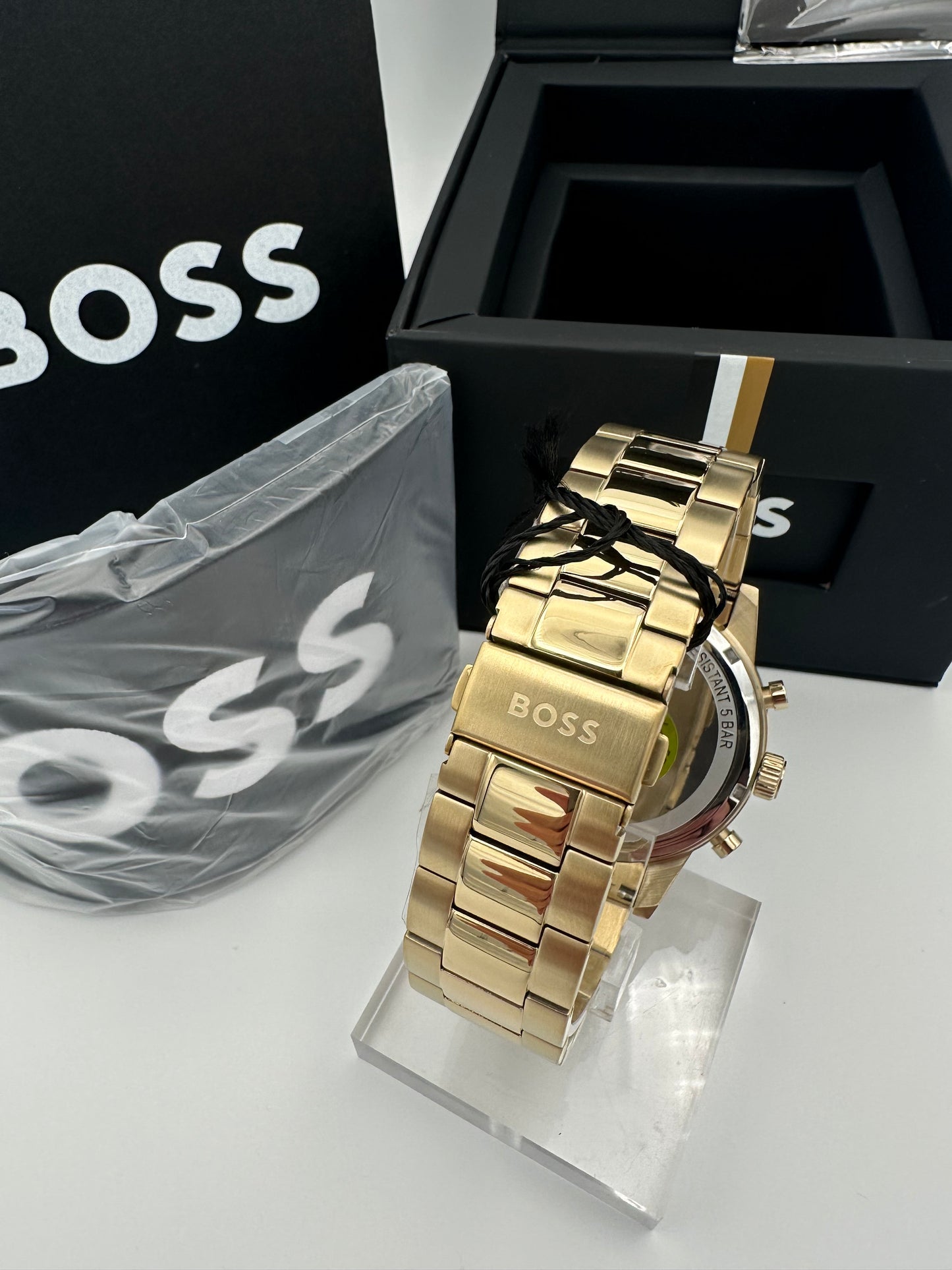 Boss 1513923 Men’s Chronograph Watch – Sophisticated Green Dial with Stainless Steel Case