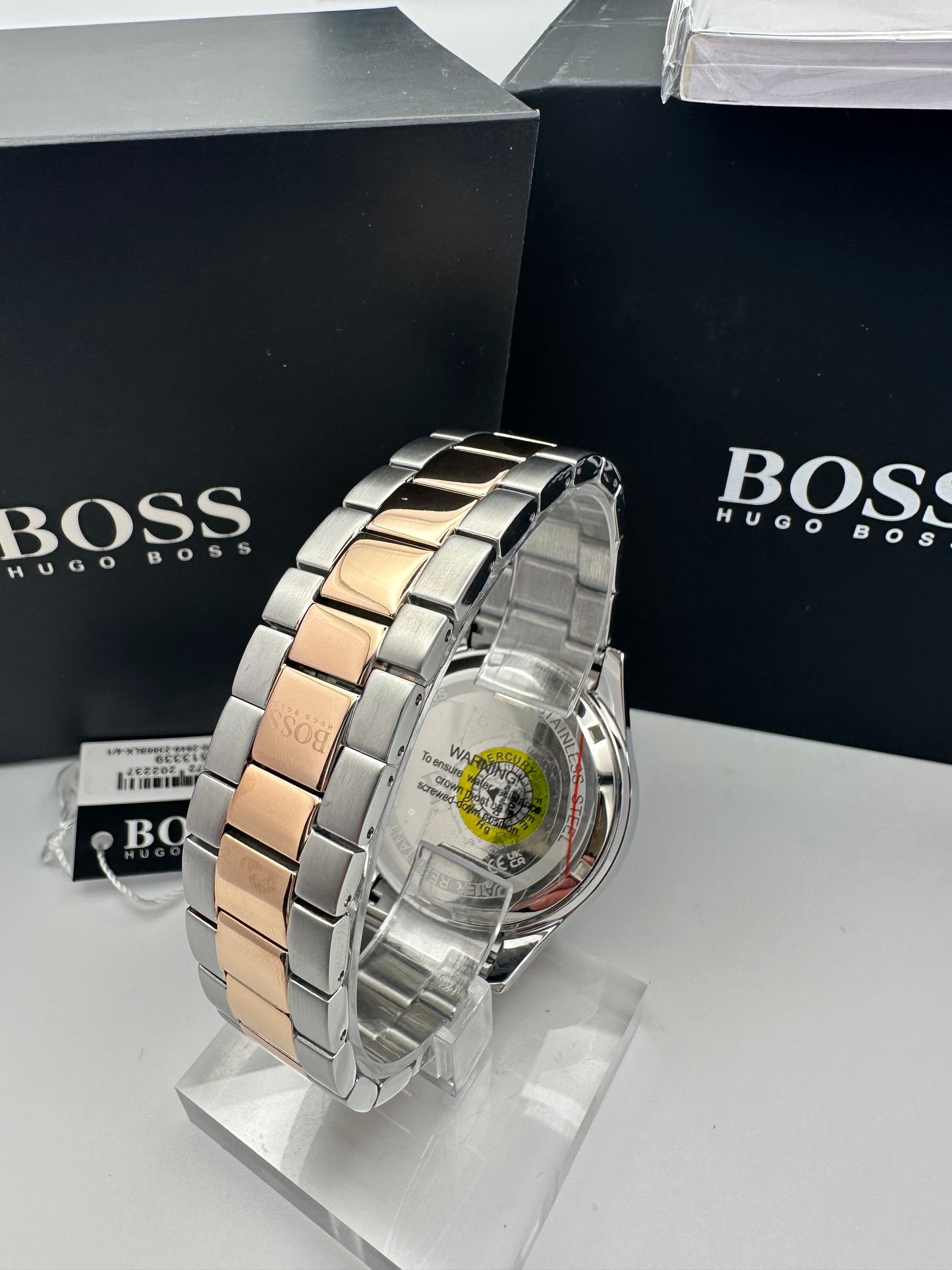 HB1513339 Ikon Rose Gold & Silver Two-Tone Stainless Steel Mens Chronograph Watch