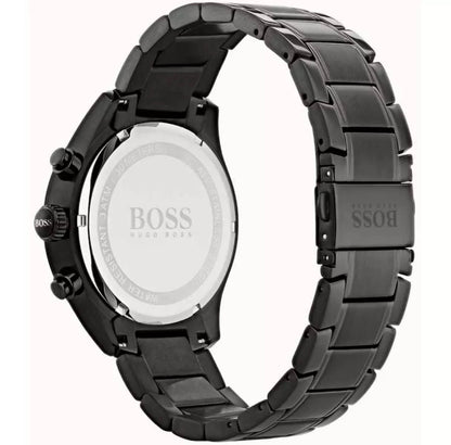 Boss 1513676 Grand Prix Black Stainless Steel Mens Chronograph Watch