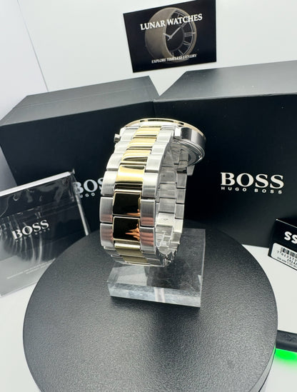 BOSS Allure 1514163 Blue Dial Two-Tone Stainless Steel Mens Chronograph Watch