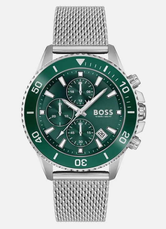 Boss Admiral 1513905 Green Dial Men’s Chronograph Watch