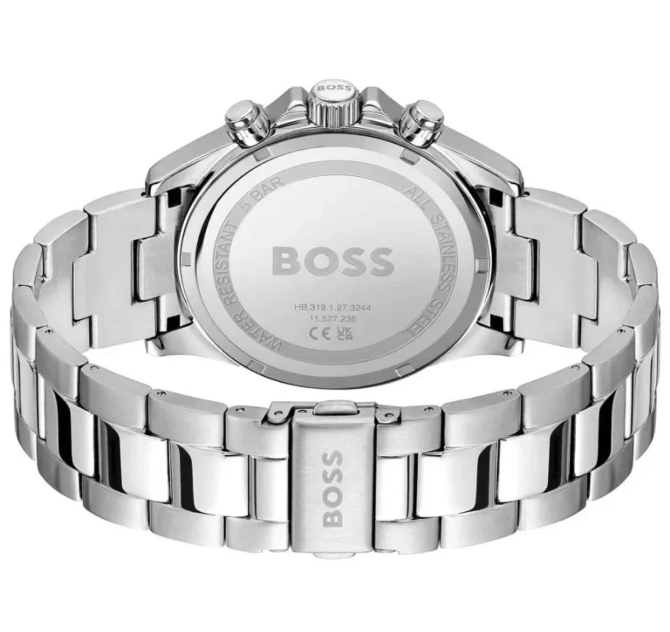 BOSS 1514217 Hero Green Dial Stainless Steel Mens Chronograph Watch