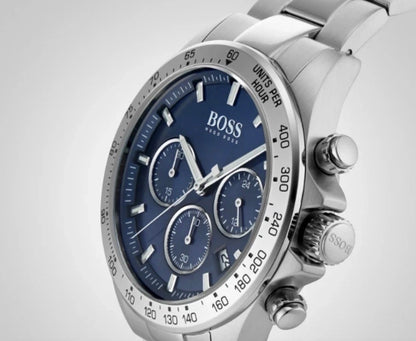 Boss 1513755 Sport Hero Silver Tone Stainless Steel Mens Chronograph Watch