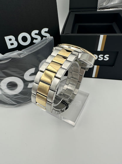 BOSS Allure 1514163 Blue Dial Two-Tone Stainless Steel Mens Chronograph Watch