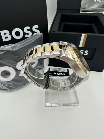 BOSS Allure 1514163 Blue Dial Two-Tone Stainless Steel Mens Chronograph Watch