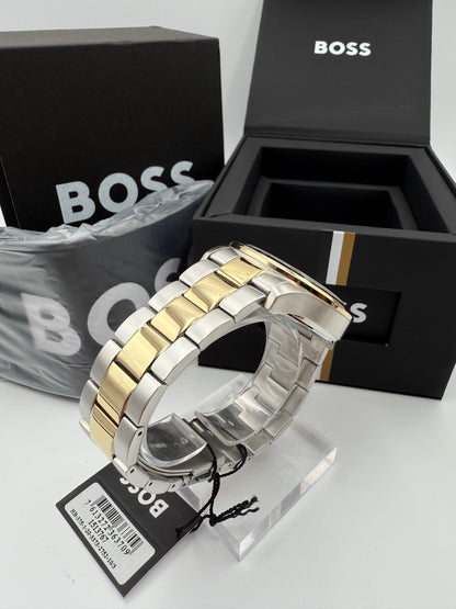 Stylish Men’s HB1513767 Two-Tone Chronograph Watch with a Durable Stainless Steel Bracelet