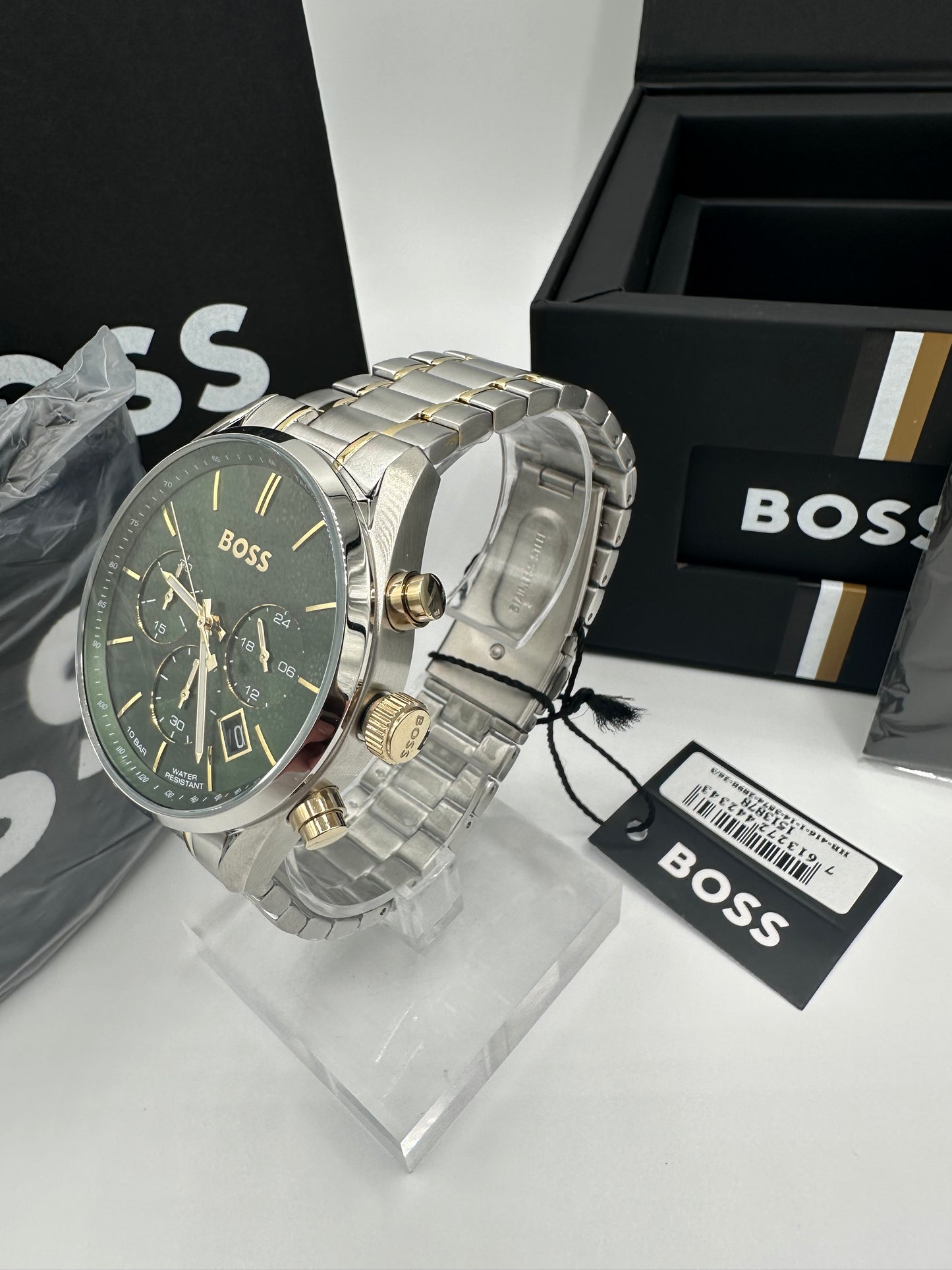 HB1513878 Champion Two-Tone Stainless Steel Mens Chronograph Watch