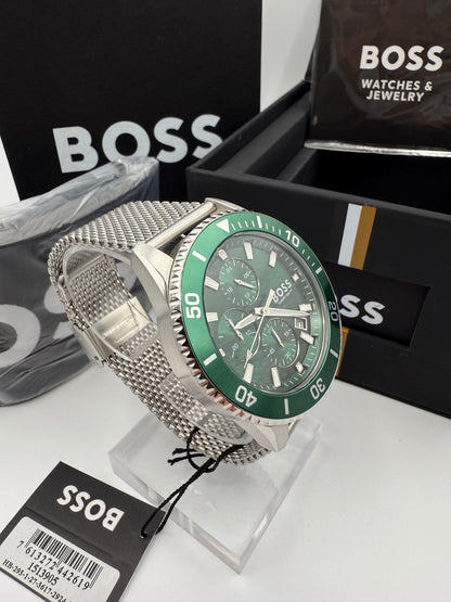 Boss Admiral 1513905 Green Dial Men’s Chronograph Watch