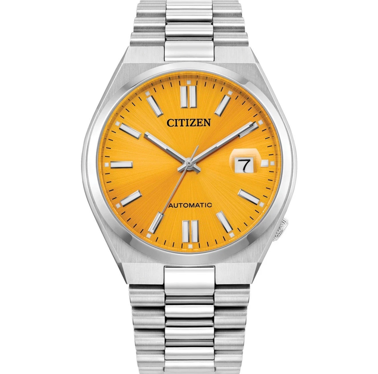 Citizen Men's Watch Tsuyosa Automatic 40mm NJ0150-56Z Silver Orange Dial Watch