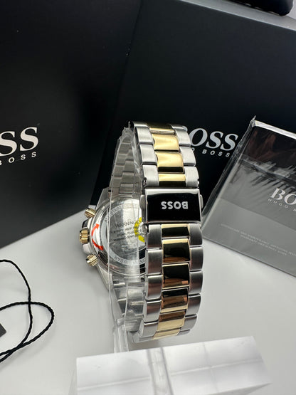 HB1513908 Admiral Black, Silver & Gold Tone Stainless Steel Mens Chronograph Watch