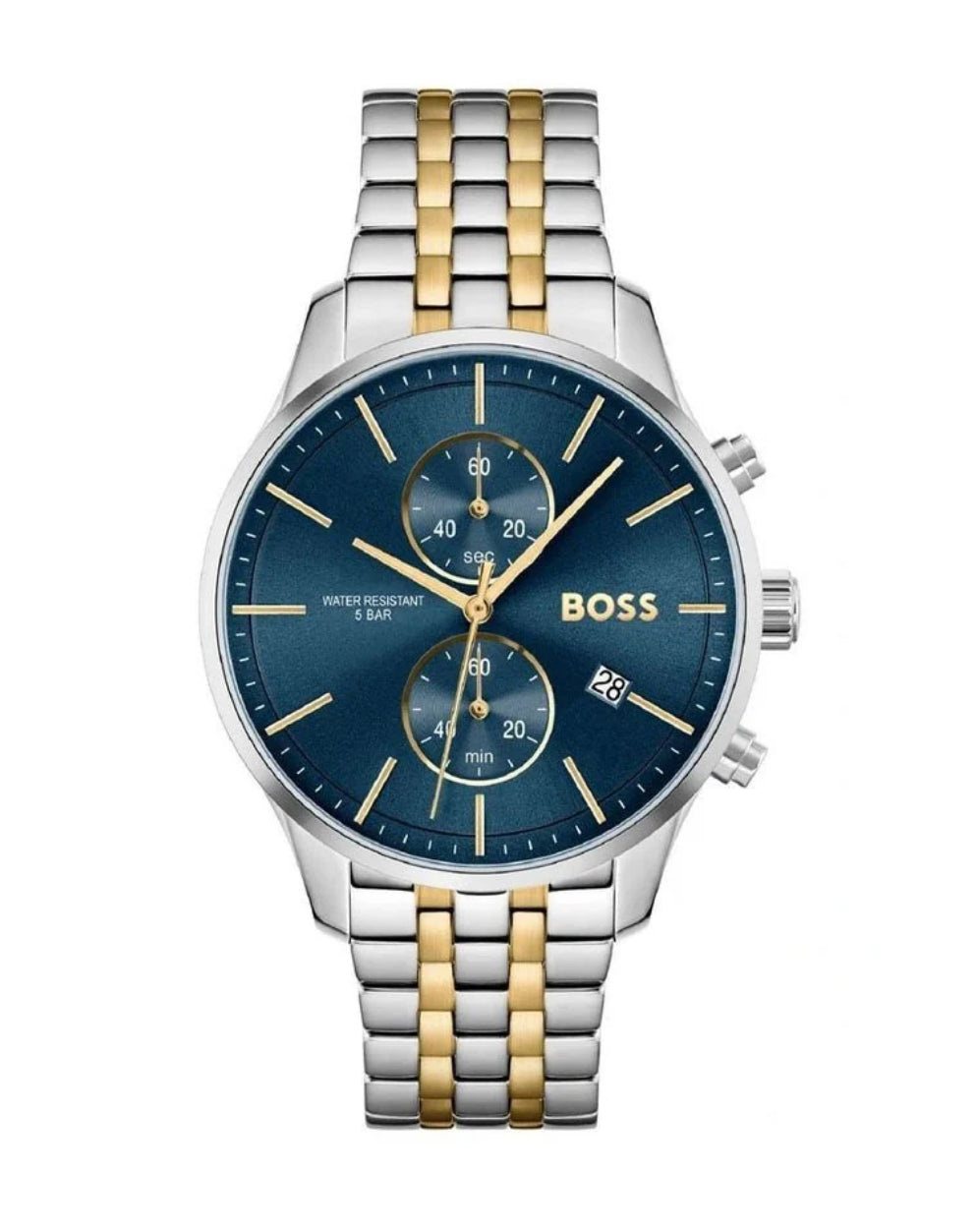 Boss Champion 1513976 Blue Dial Two Tone Mens Chronograph Watch