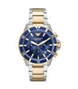 Luxury Men's AR11362 Two-tone Stainless Steel Chronograph Watch with Blue Dial