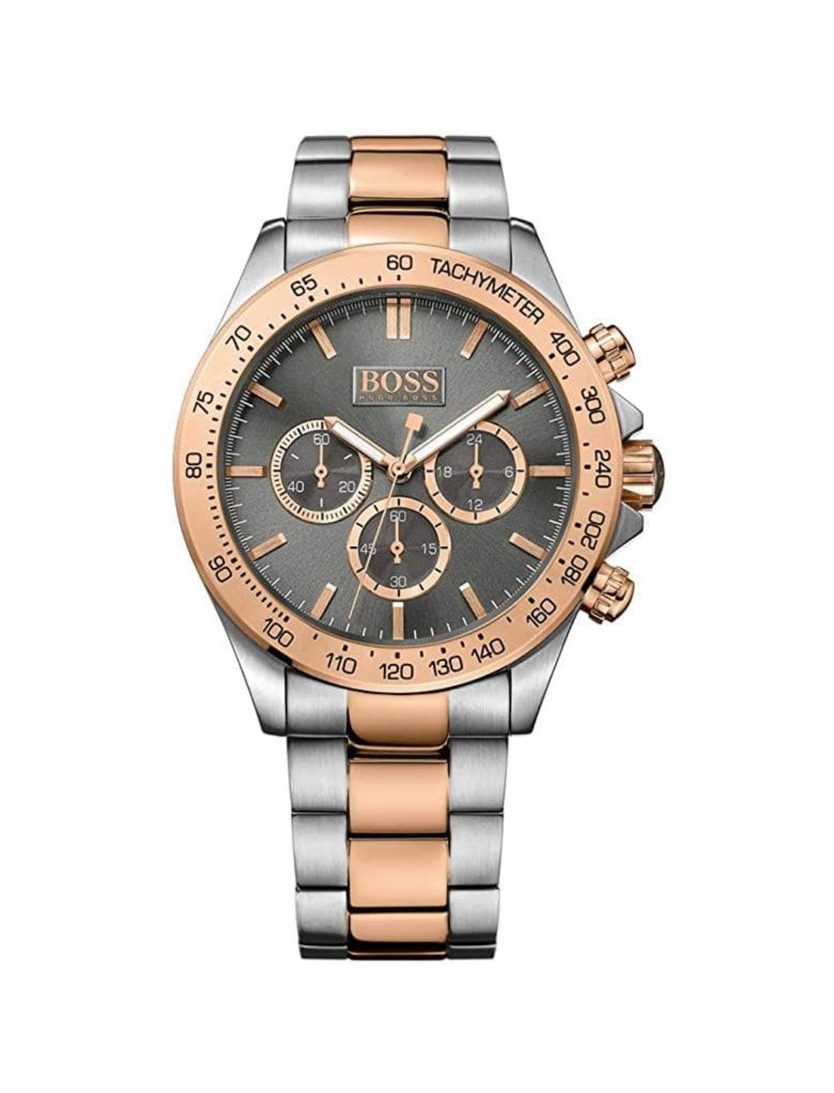 HB1513339 Ikon Rose Gold & Silver Two-Tone Stainless Steel Mens Chronograph Watch