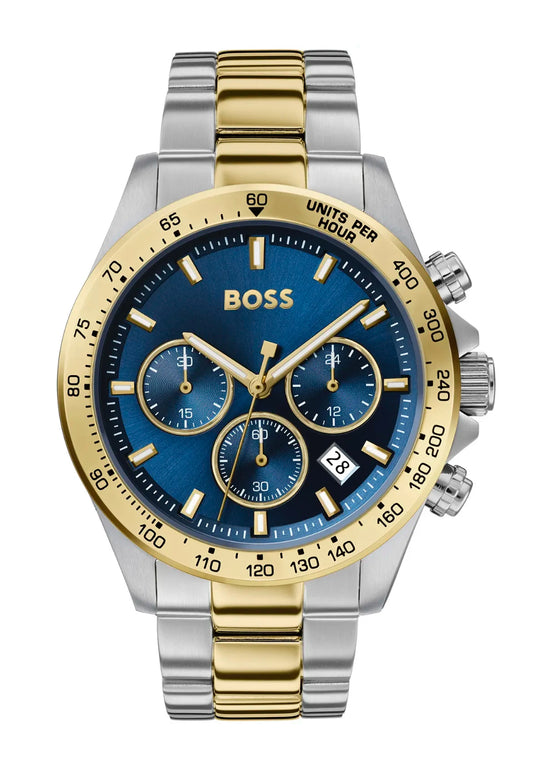 Boss 1513767 Sport Hero Lux Two-Tone Chronograph Watch with a Durable Stainless Steel Bracelet