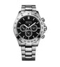 HB1512965 Ikon Black Dial Silver Tone Stainless Steel Mens Chronograph Watch