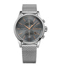 HB1513440 Jet Brown Dial Silver Tone Stainless Steel Mesh Strap Mens Chronograph Watch