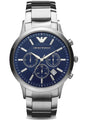 Elegant AR2448 Men’s Chronograph Watch – Sleek Stainless Steel Design