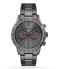HB1513924 Allure Smokey Black Dial Silver Tone Stainless Steel Mens Chronograph Watch