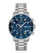 HB1513907 Admiral Blue Dial Silver Tone Stainless Steel Mens Chronograph Watch